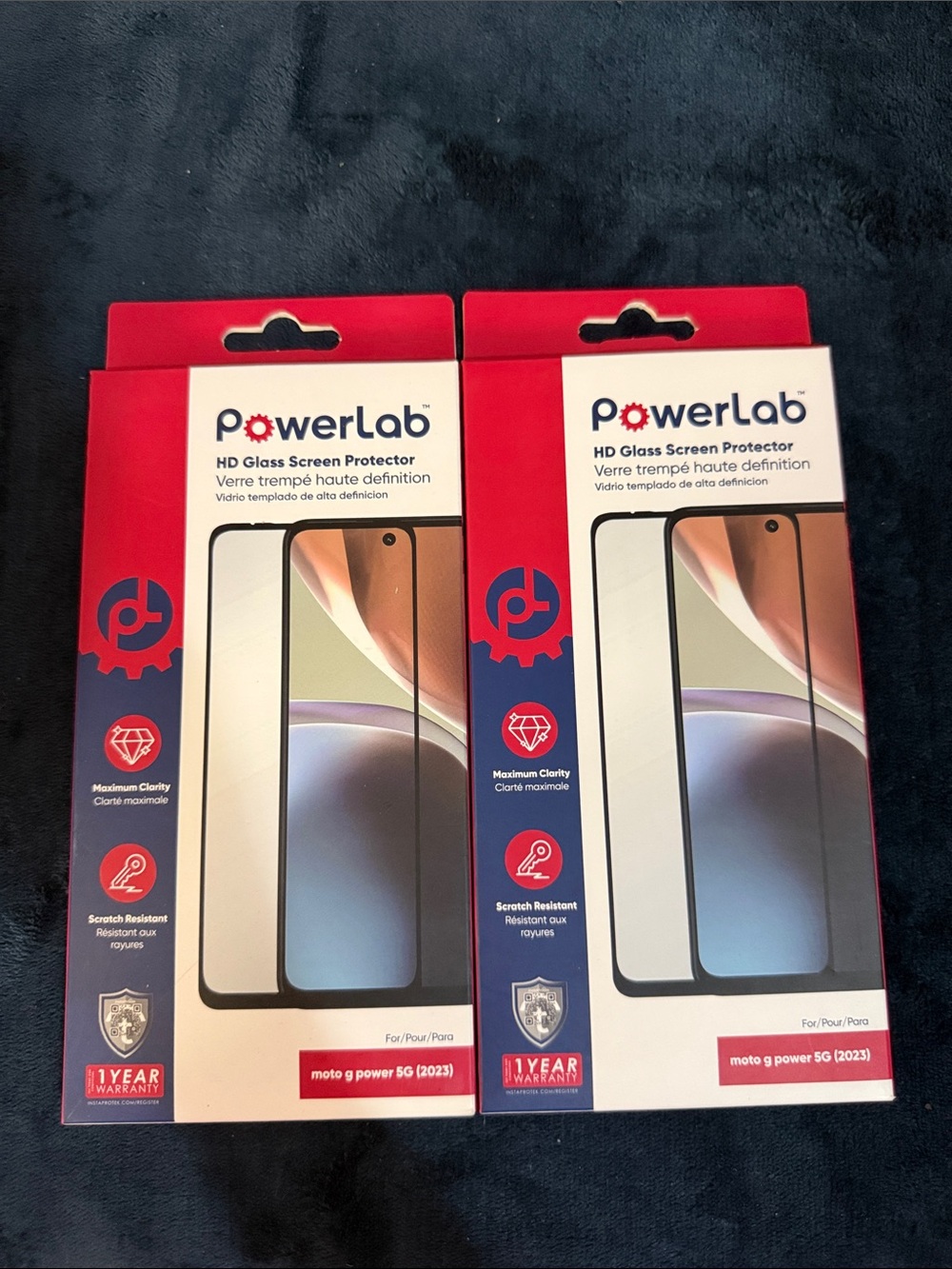 HD Tempered Glass Screen Protector for moto g power 5G (2023) - 2 Pack